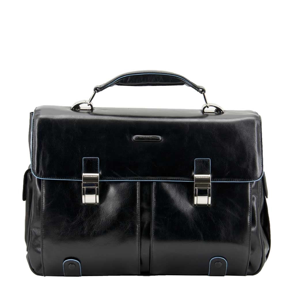 Piquadro Blue Square Computer Briefcase black