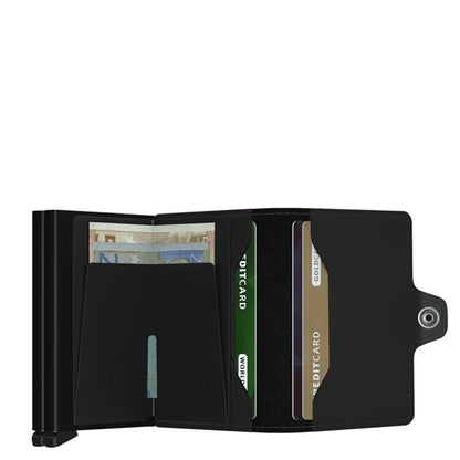Secrid Twinwallet Wallet Mattschwarze Damenbrieftasche