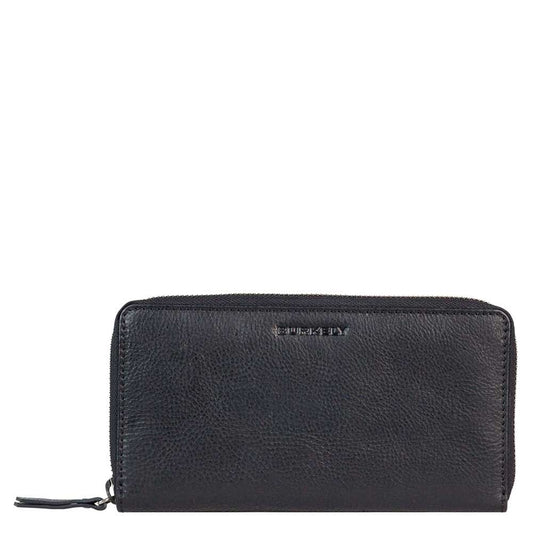 Burkely Antique Avery Wallet L schwarz Damenbrieftasche