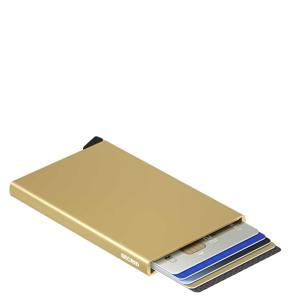 Secrid Cardprotector Kartenhalter Gold Damenbrieftasche