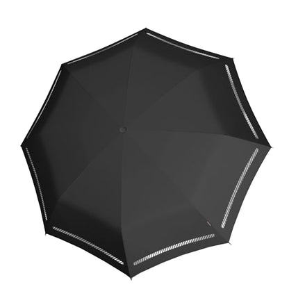 Knirps T-200 Medium Duomatic Regenschirm reflektierend schwarz