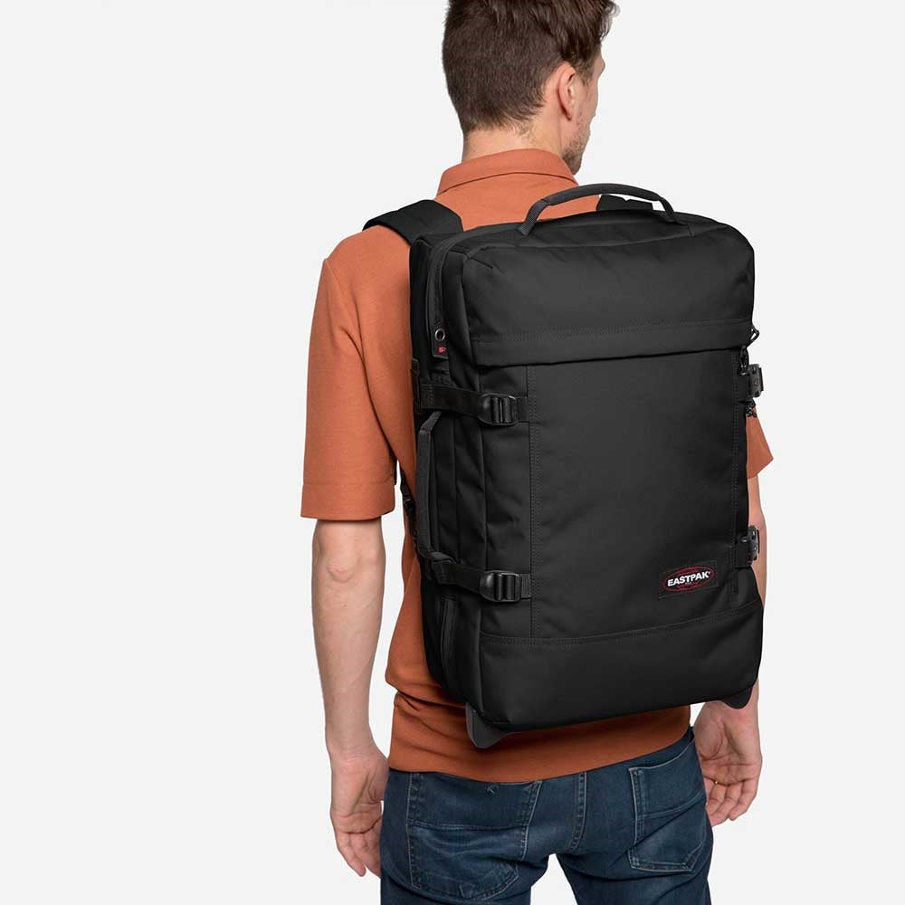 Eastpak Strapverz Trolley Backpack S black Hand luggage suitcase Trolley