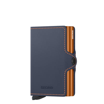Secrid Twinwallet Matte Nachtblau &amp; Orange Damenbrieftasche