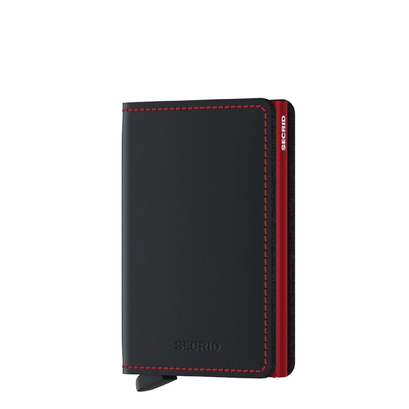 Secrid Slimwallet Wallet Mattschwarz-rote Damenbrieftasche