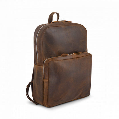 Plover Sheffield Laptop-Rucksack 15,6" dunkelbrauner Laptop-Rucksack
