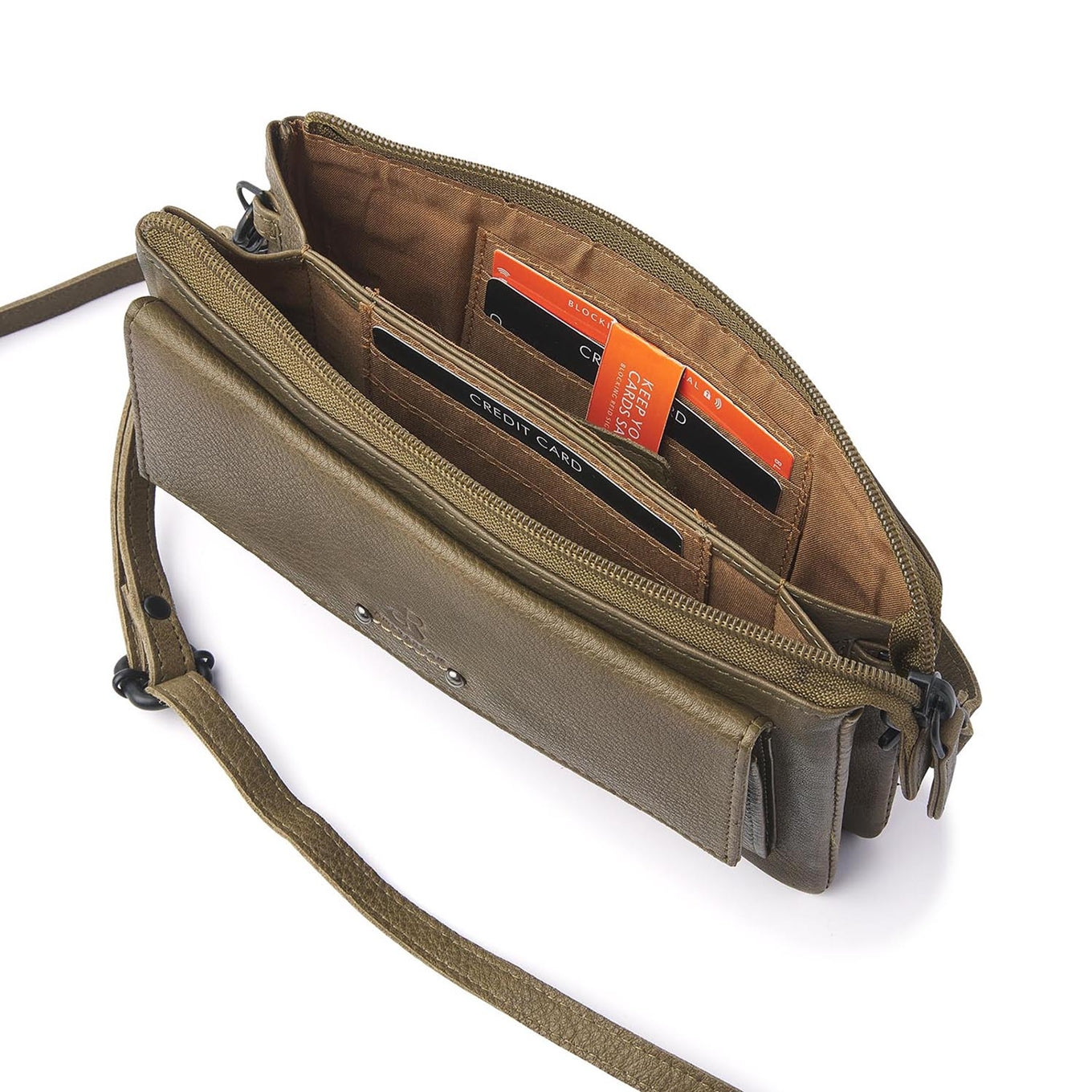 dR Amsterdam Tampa Schoudertas / Clutch olive