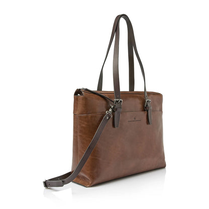 Castelijn &amp; Beerens Rien Laptop Umhängetasche 15,6" RFID natur