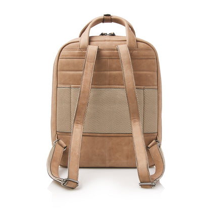 Castelijn &amp; Beerens Carisma Laptop-Rucksack 15,6 Zoll + Tablet-Rucksack in Beige