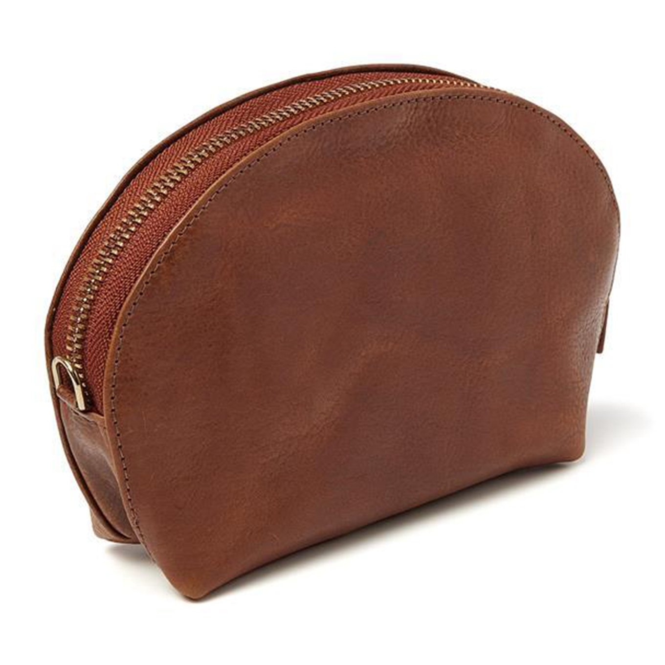 dR Amsterdam Milan Make-Up Bag cognac