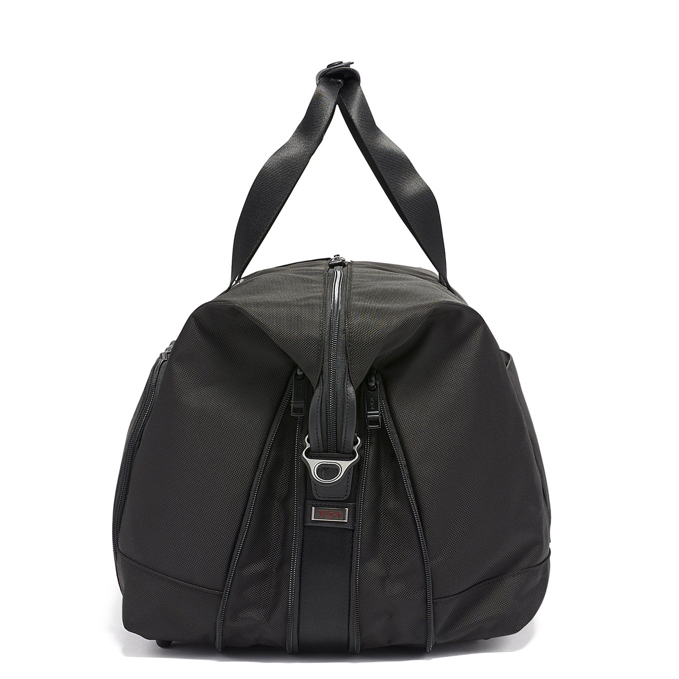 Tumi Alpha Double Expansion Satchel schwarze Wochenendtasche