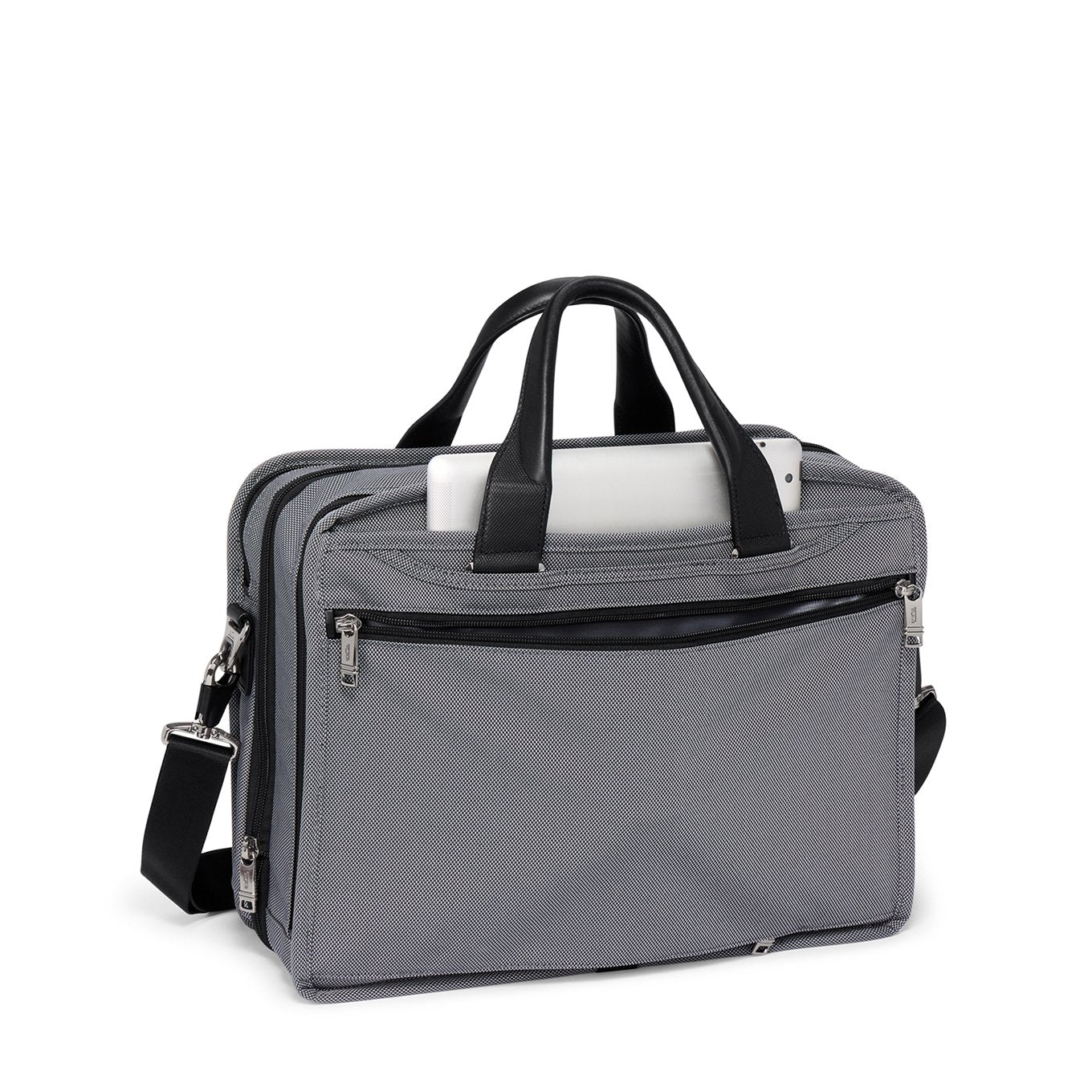 TUMI Alpha EXP Org Laptop Brief meteor grey