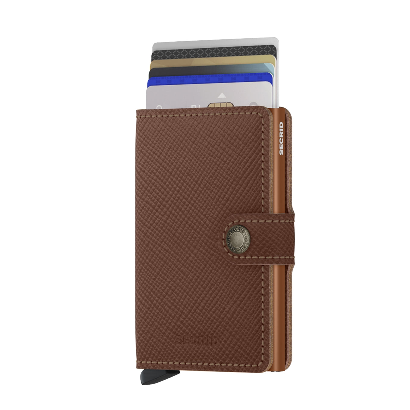 Secrid Miniwallet Wallet Saffiano Karamell Damenbrieftasche