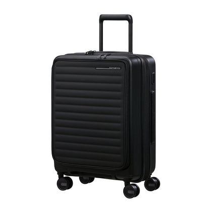Samsonite Restackd Spinner 55 EXP Easy Access schwarzes Hartschalenetui