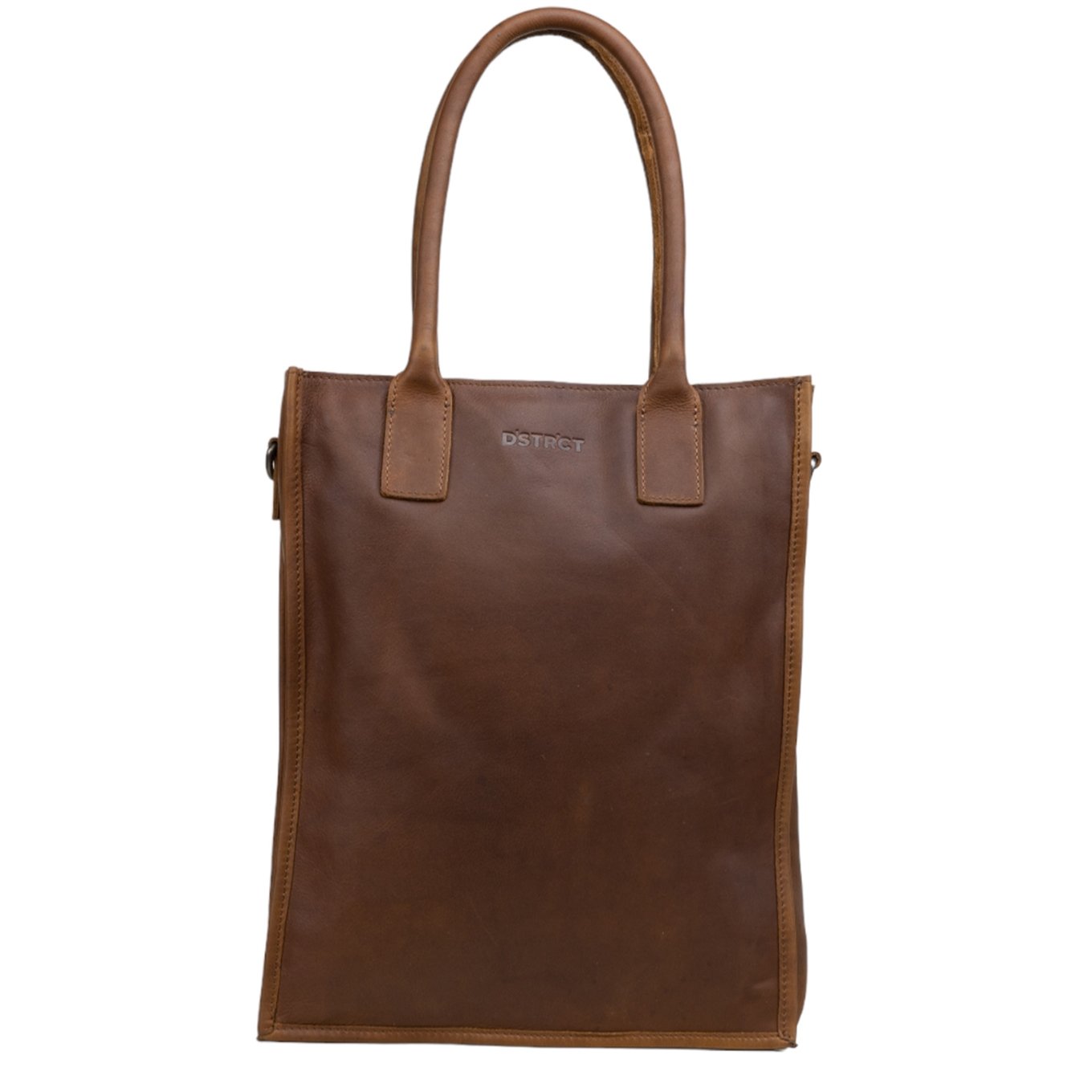 DSTRCT Preston Park A4 Shopper Laptop Bag cognac