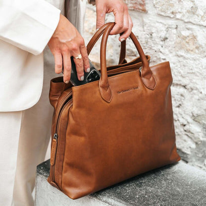 The Chesterfield Brand Passau Schoudertas cognac