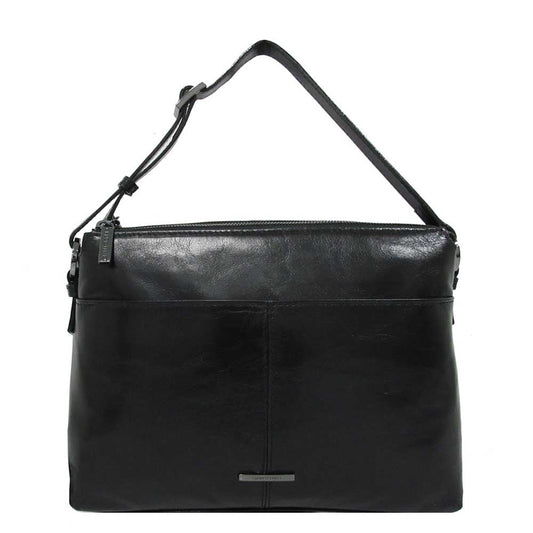 Claudio Ferrici Pelle Vecchia Shoulder Bag black
