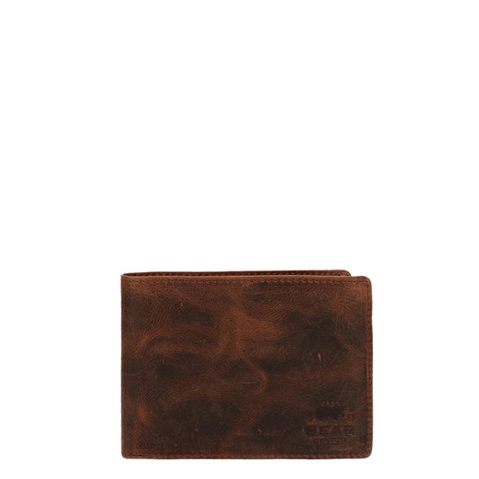 Bear Design Vegas Billfold braune Herrenbrieftasche