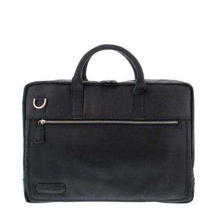 Plevier Vintage London Laptoptasche 2 Fächer 15,6" schwarz