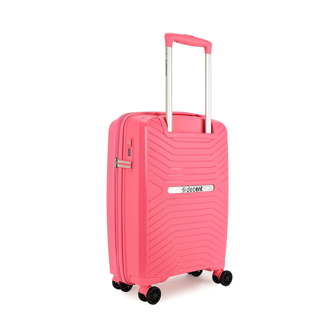 Decent Cross-One Cabin Trolley 55/35 pink Hard Case