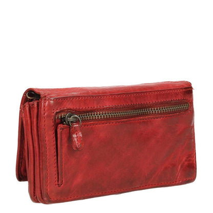 Bear Design Cow Lavato Women's Wallet 12cc red