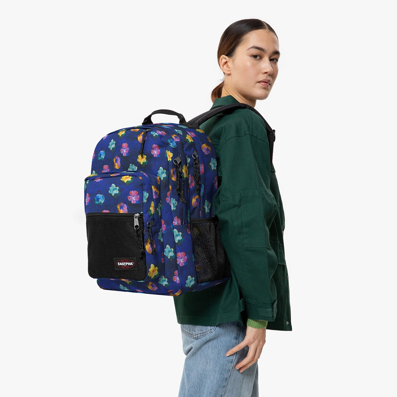 Eastpak Pinzip Flower Blur Navy Rucksack