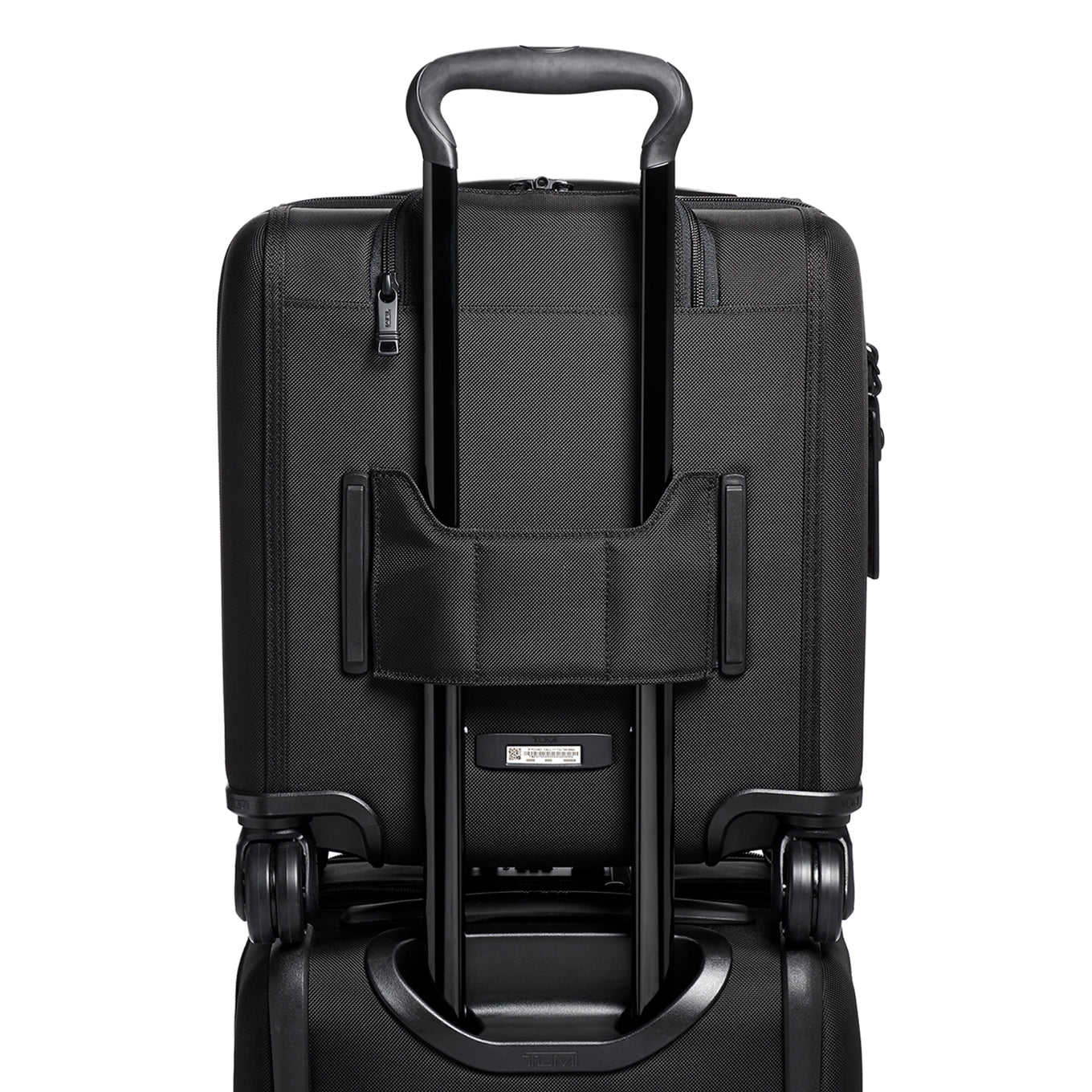 Tumi Alpha Compact 4 Wheel Brief schwarzer Pilotenkoffer