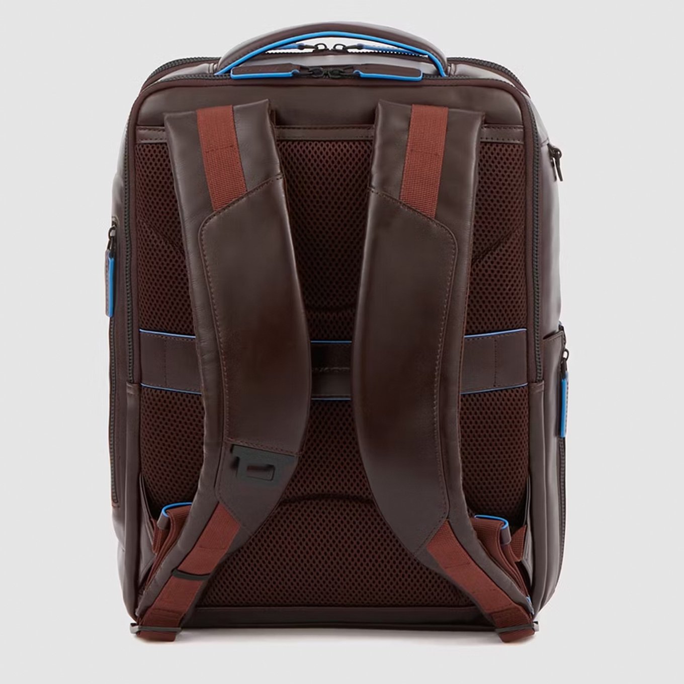 Piquadro Blue Square Computer Backpack Plain With iPad Pro brown