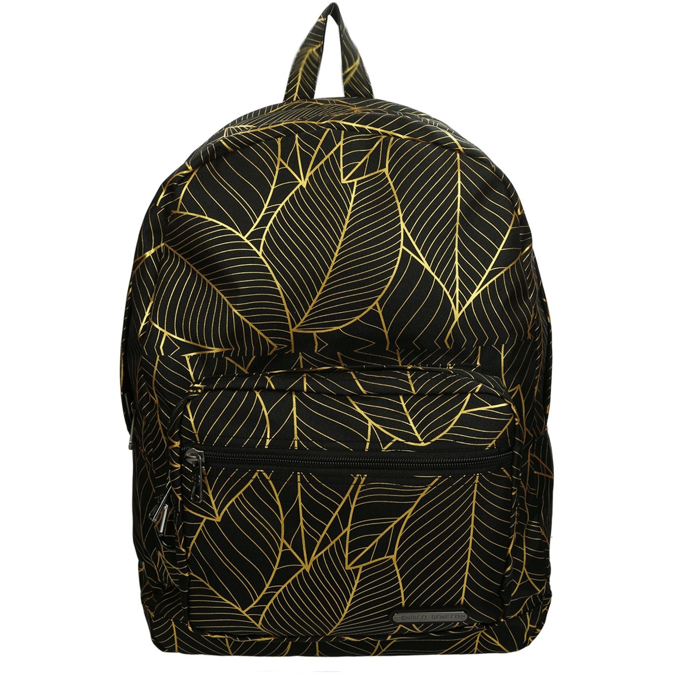 Enrico Benetti Andorra Laptop Backpack 15" black gold leaf