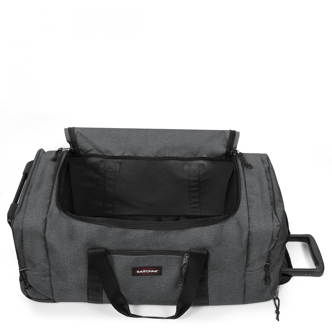 Eastpak Leatherface L + black denim Soft suitcase