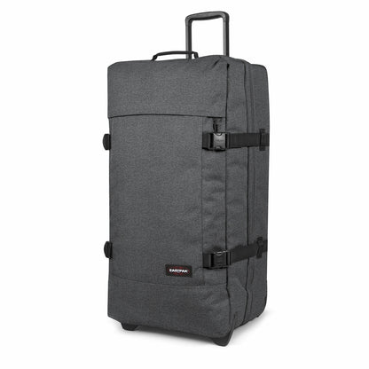 Eastpak Tranverz L schwarze Denim-Trolley-Reisetasche