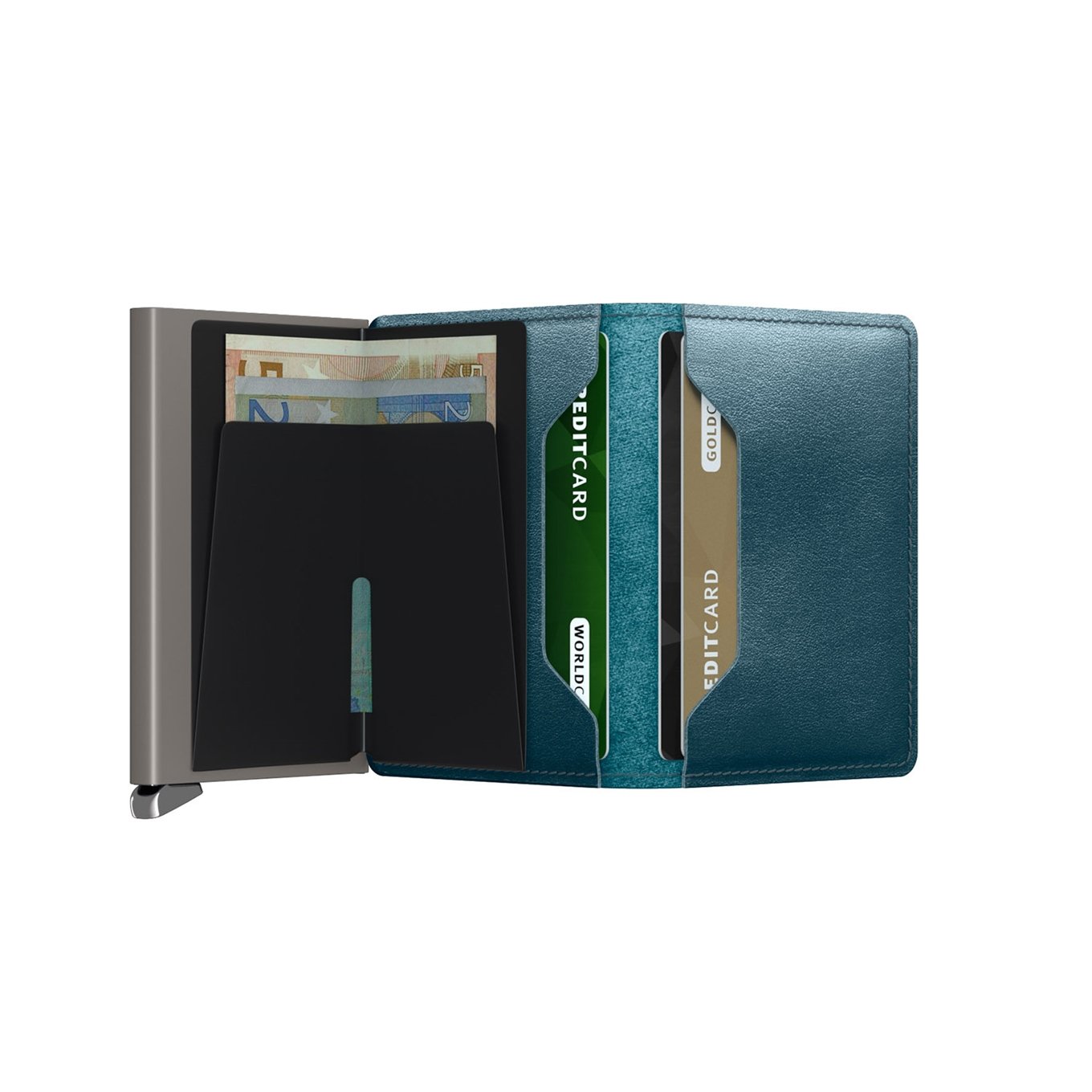 Secrid Slimwallet Wallet Dusk teal Damenbrieftasche