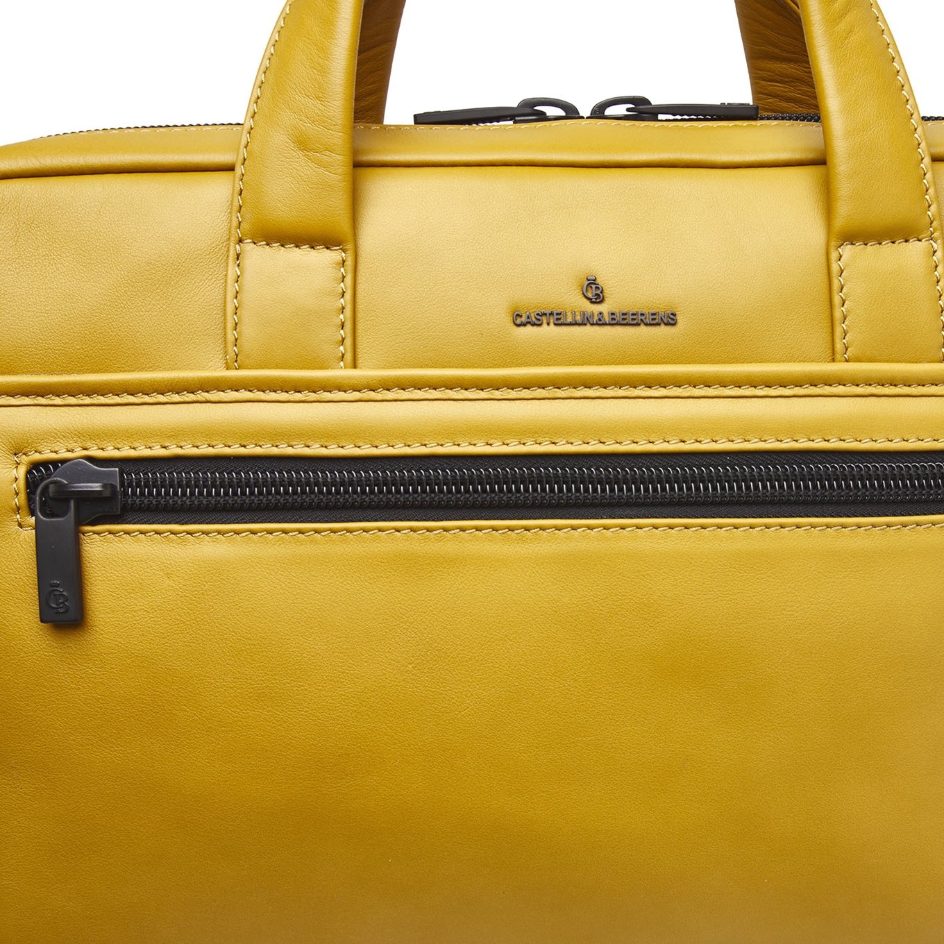 Castelijn & Beerens Nappa X Charlie Laptop / Tablet Tas 15.6'' geel