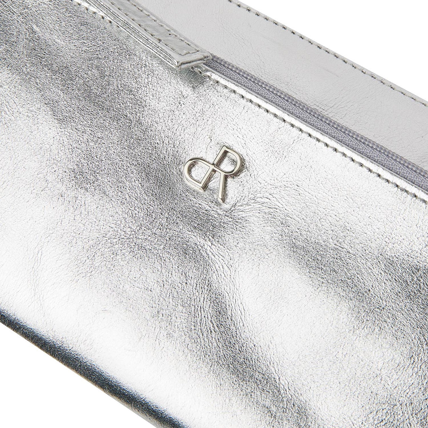 dR Amsterdam Metallics Shoulderbag - Clutch silber Damentasche