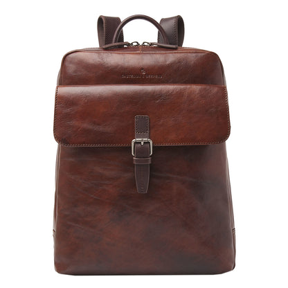 Castelijn &amp; Beerens Rien Laptop-Rucksack 15,6'' + Tablet-RFID-Rucksack in Cognac