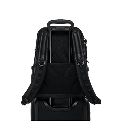Tumi Alpha Bravo Nathan Navigationsrucksack Schwarzer Lederrucksack