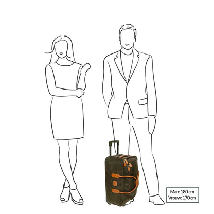 Bric's Life Holdall Travel Bag with Wheels 55 olive