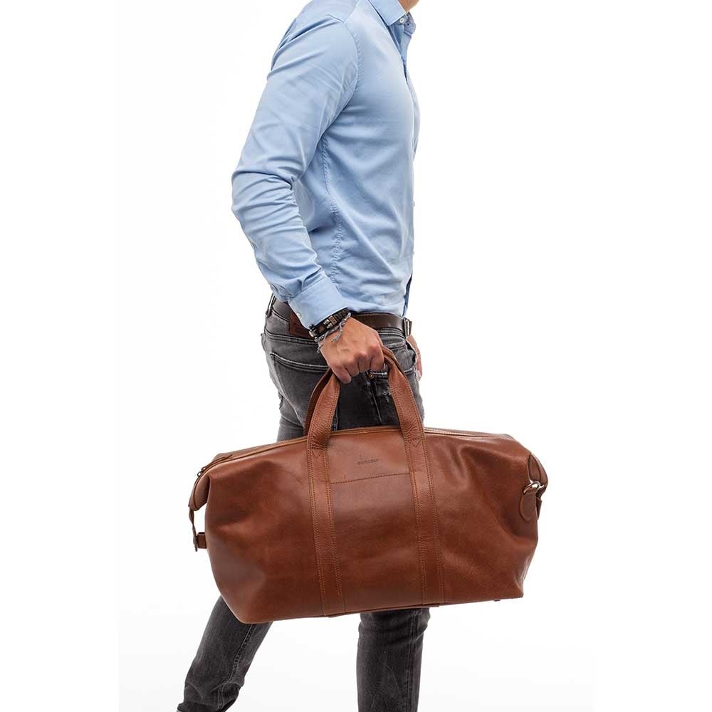 Burkely Vintage Sem Weekender Cognac-Wochenendtasche