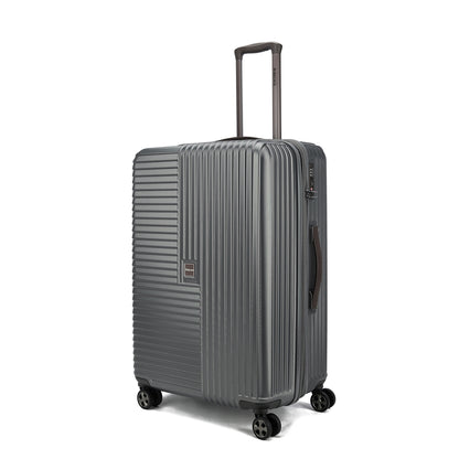 Decent Tourister Large Trolley 76 grauer Hartschalenkoffer