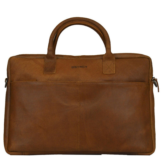 DSTRCT Limited Laptoptas 17'' cognac