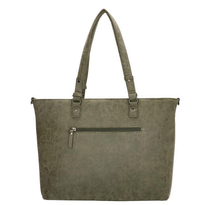Enrico Benetti Kate 15'' Laptop Shoulderbag olijfgroen