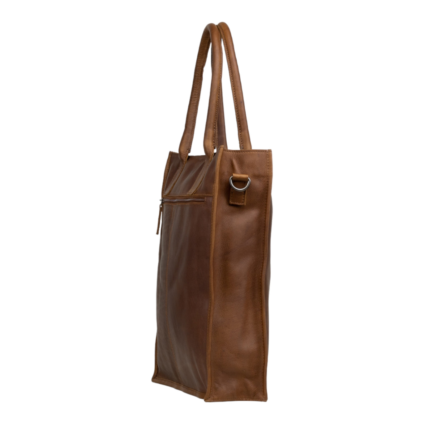 DSTRCT Preston Park A4 Shopper Laptop Bag cognac