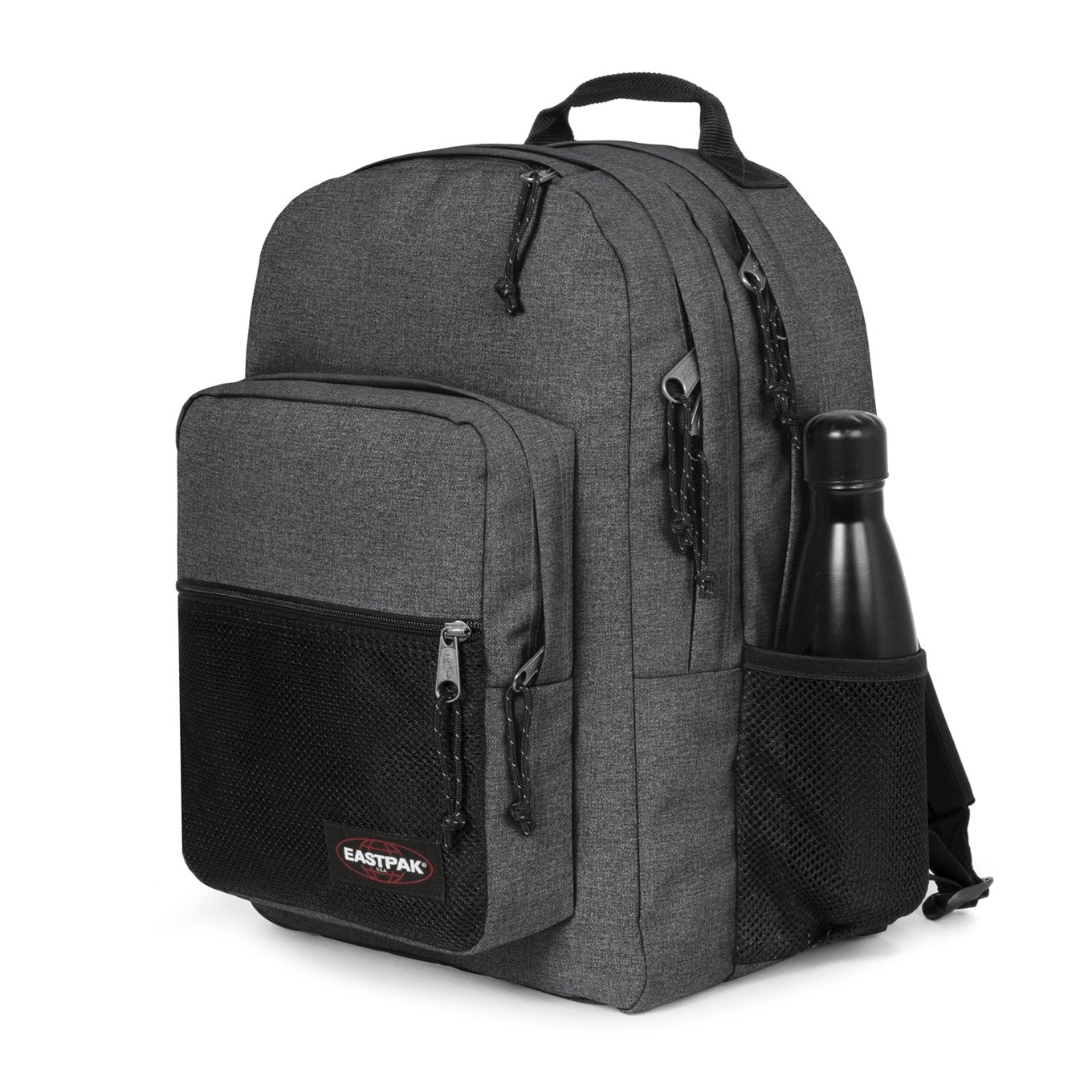 Eastpak Pinzip Backpack Rucksack aus schwarzem Denim