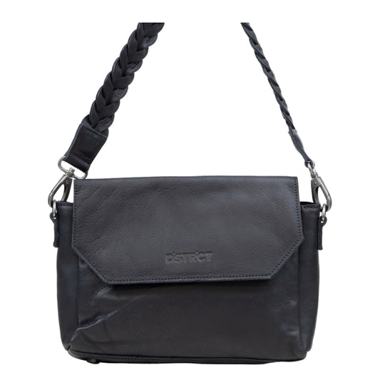 DSTRCT Preston Park Shoulder Bag Flap Bag L black