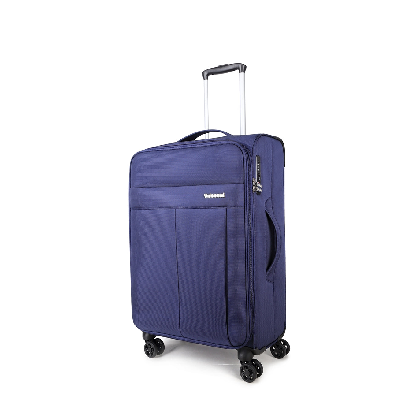 Decent D-Upright Trolley 66 dark blue Soft suitcase