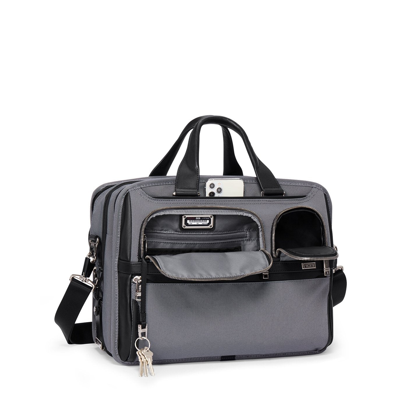 TUMI Alpha EXP Org Laptop Brief meteor grey