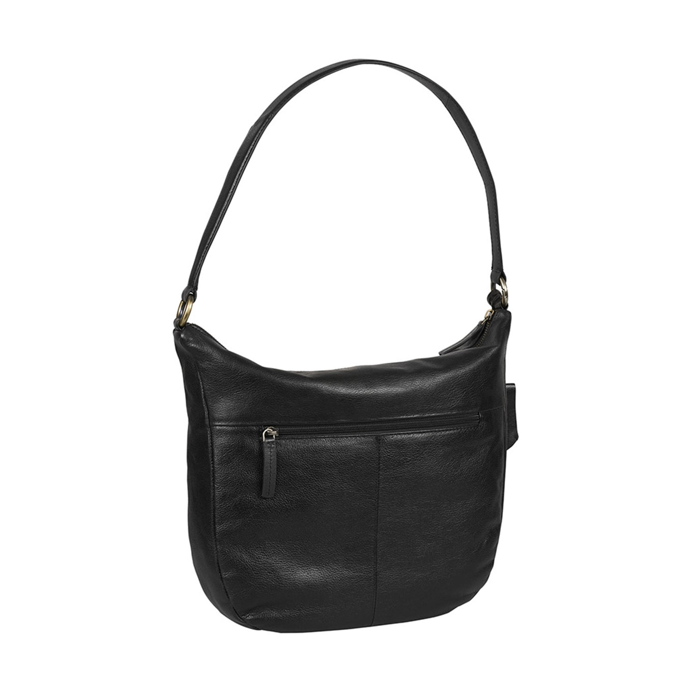 Burkely Natural Norah Hobo Round schwarze Damentasche