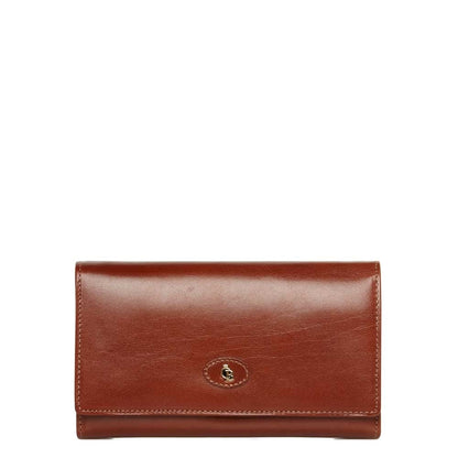 Castelijn &amp; Beerens Gaucho Ladies Wallet 6 Cards Cognac
