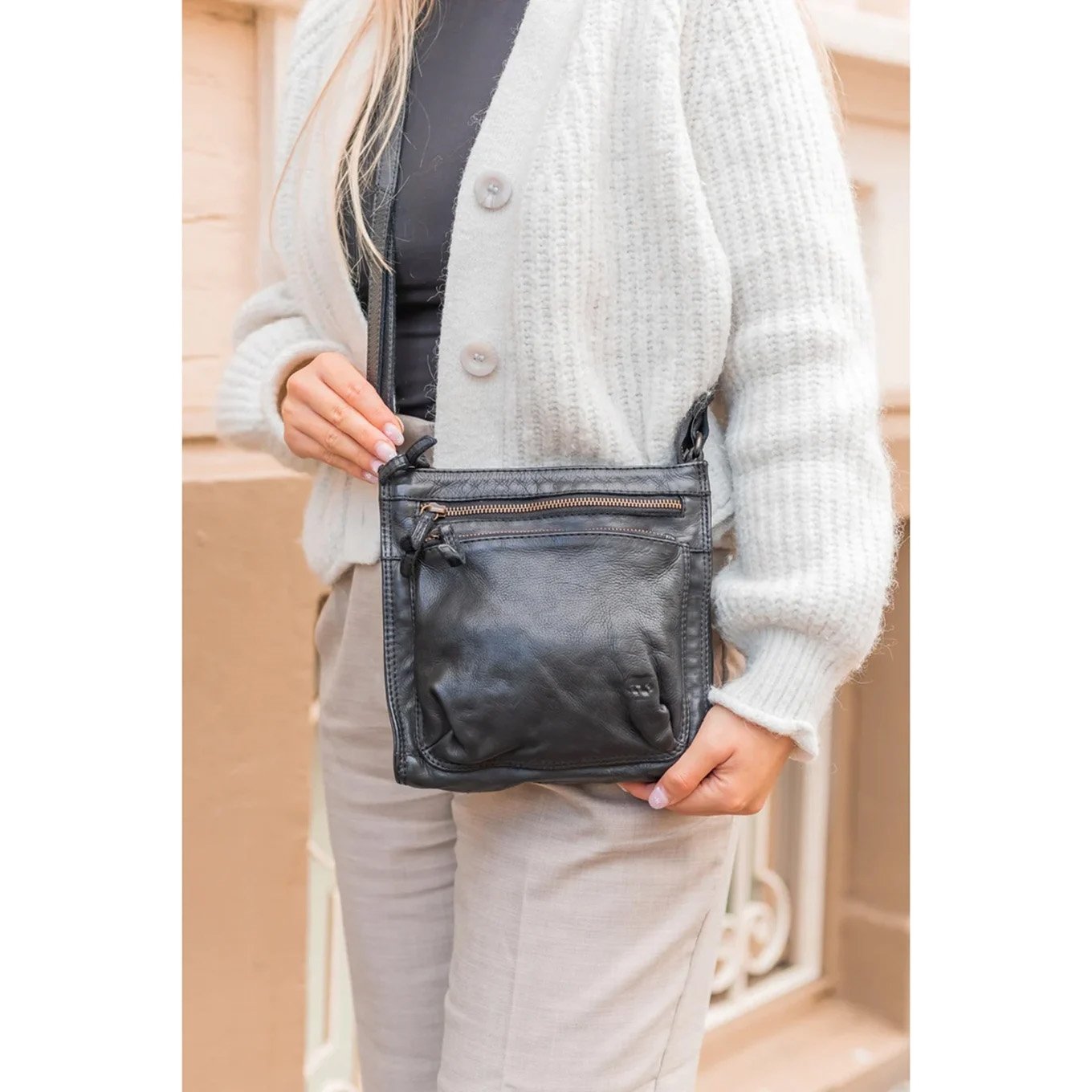Bear Design Davitha Shoulderbag cremefarbene Damentasche