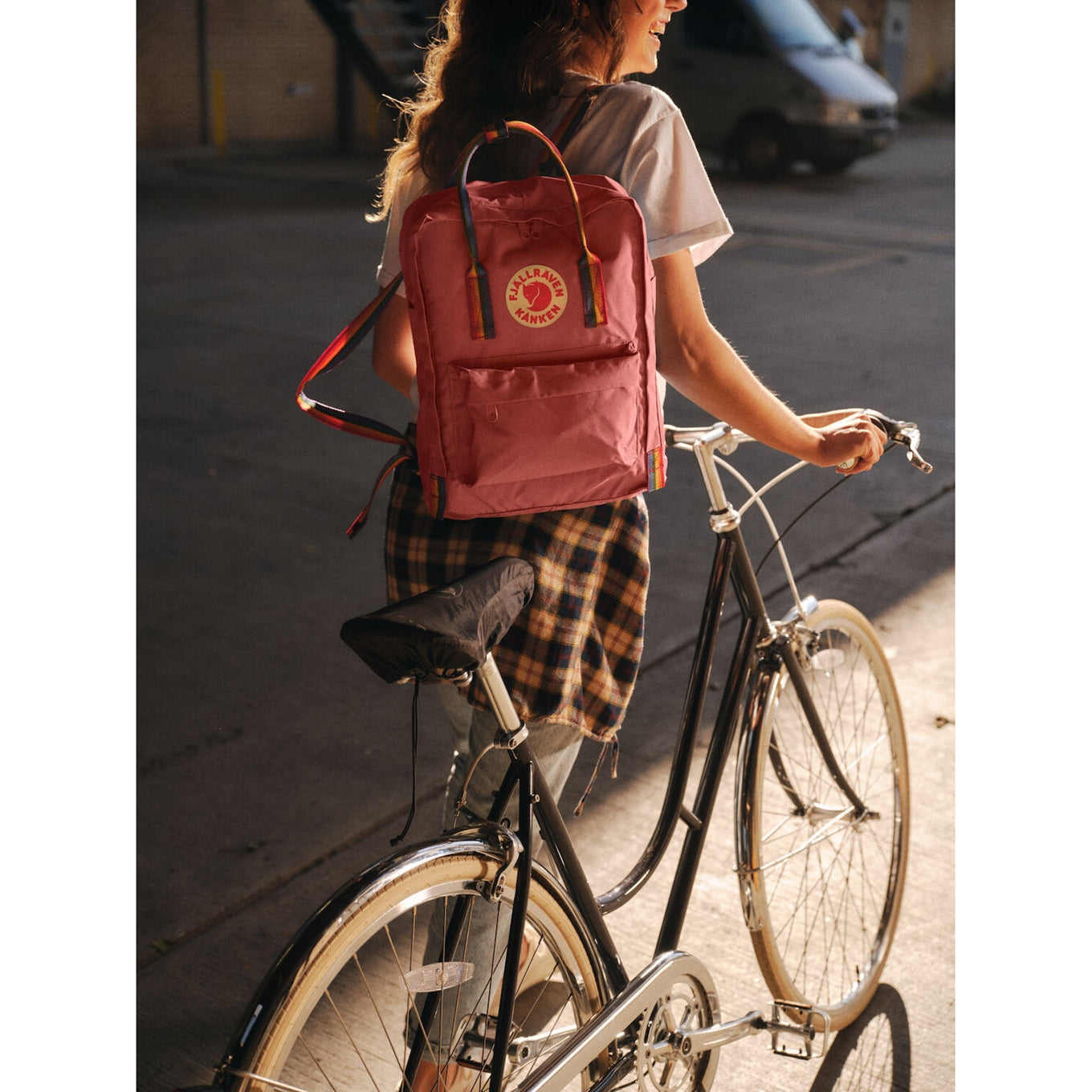Fjallraven Kanken Rainbow cobalt blue