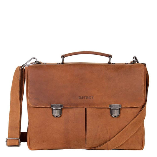 DSTRCT Wall Street Workingbag 15" cognac